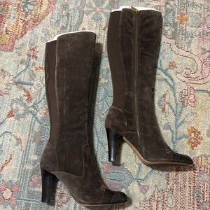 Donald J. Pliner Brown Heeled Boots